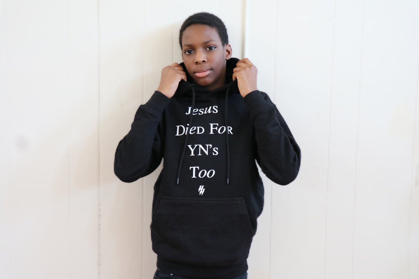 Jesus Died For YNs Too (1 Peter 3:18) Hoodie